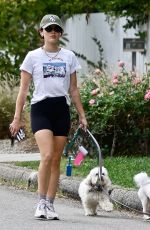 LUCYA HALE Out Hikinig with Her Dogs in Studio City 10/22/2022
