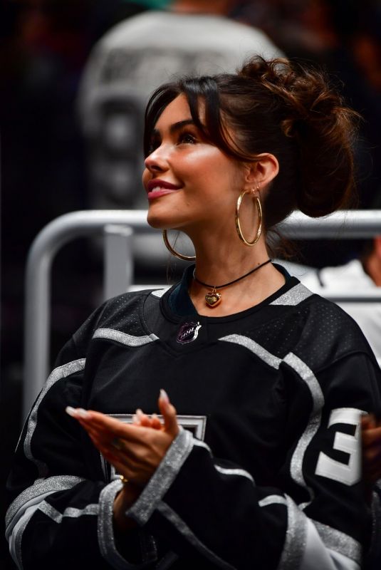 MADISON BEER at Seattle Kraken vs Los Angeles Kings Game at Crypto.com Arena in Los Angeles 10/13/2022