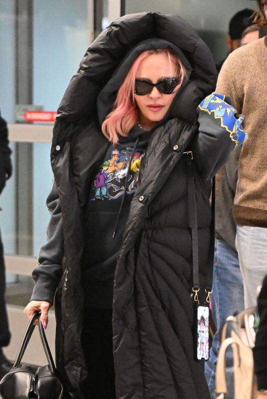MADONNA at JFK Airport in New York 10/02/2022