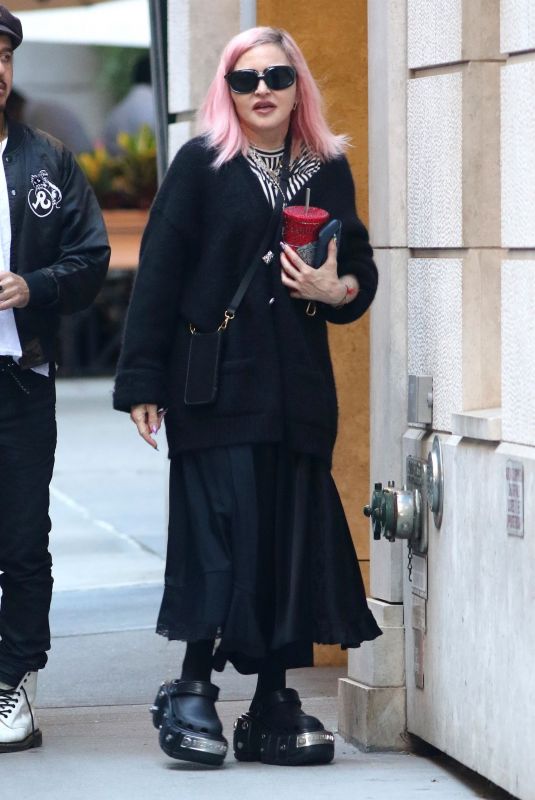 MADONNA Out and About in New York 01/15/2022