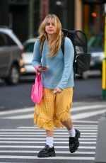 MAE WHITMAN Out with Her Dog in New York 10/11/2022