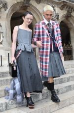 MAISIE WILLIAMS Leaves Thom Browne SS23 Show at Paris Fashion Week 10/03/2022