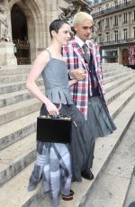 MAISIE WILLIAMS Leaves Thom Browne SS23 Show at Paris Fashion Week 10/03/2022