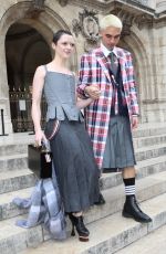 MAISIE WILLIAMS Leaves Thom Browne SS23 Show at Paris Fashion Week 10/03/2022