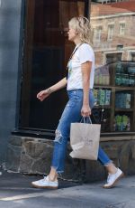 MALIN AKERMAN in Ripped Denim Out in Los Feliz 10/08/2022