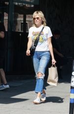 MALIN AKERMAN in Ripped Denim Out in Los Feliz 10/08/2022
