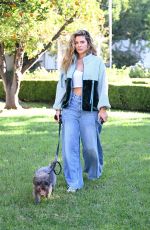 MARIA MENOUNOS Out with Her Dog in Los Angeles 10/28/2022