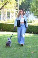 MARIA MENOUNOS Out with Her Dog in Los Angeles 10/28/2022