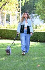 MARIA MENOUNOS Out with Her Dog in Los Angeles 10/28/2022