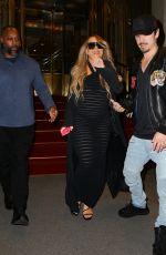 MARIAH CAREY Leaves Regis Hotel in New York 10/11/2022