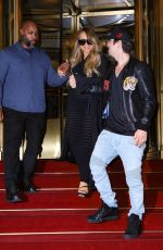 MARIAH CAREY Leaves Regis Hotel in New York 10/11/2022