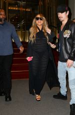 MARIAH CAREY Leaves Regis Hotel in New York 10/11/2022