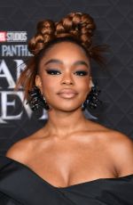 MARSAI MARTIN at Black Panther: Wakanda Forever Premiere in Los Angeles 10/26/2022