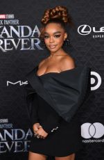 MARSAI MARTIN at Black Panther: Wakanda Forever Premiere in Los Angeles 10/26/2022