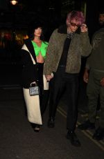 MEGAN FOX and Machine Gun Kelly Arrives at a Recording Studio in Shoreditch 10/02/2022