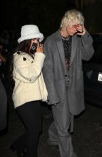 MEGAN FOX and Machine Gun Kelly Arrives at Landon Barker