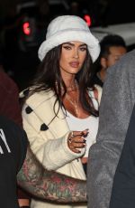 MEGAN FOX and Machine Gun Kelly Arrives at Landon Barker