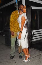 MEGAN THEE STALLION Arrives at SNL Afterparty in New York 10/15/2022