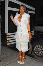 MEGAN THEE STALLION Arrives at SNL Afterparty in New York 10/15/2022