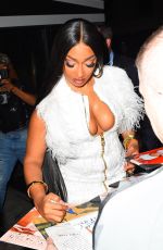 MEGAN THEE STALLION Arrives at SNL Afterparty in New York 10/15/2022