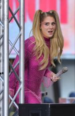 MEGHAN TRAINOR Performs at Today Show at Rockefeller Plaza in New York 10/21/2022