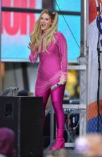 MEGHAN TRAINOR Performs at Today Show at Rockefeller Plaza in New York 10/21/2022