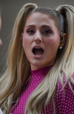 MEGHAN TRAINOR Performs at Today Show at Rockefeller Plaza in New York 10/21/2022