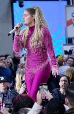 MEGHAN TRAINOR Performs at Today Show at Rockefeller Plaza in New York 10/21/2022