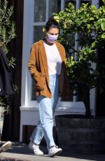 MILA KUNIS Leaves a Breakfast Meeting at Farmshop in Brentwood 10/18/2022