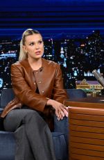 MILLIE BOBBY BROWN at Tonight Show Starring Jimmy Fallon 10/27/2022