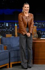 MILLIE BOBBY BROWN at Tonight Show Starring Jimmy Fallon 10/27/2022
