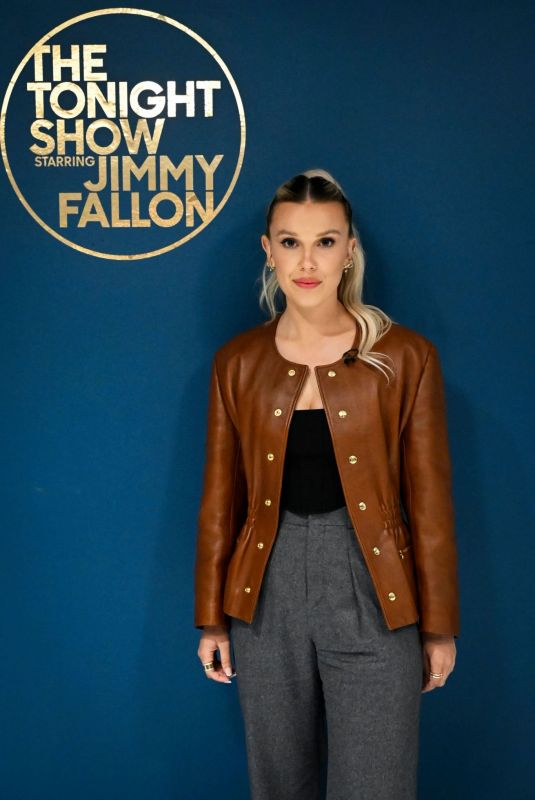 MILLIE BOBBY BROWN at Tonight Show Starring Jimmy Fallon 10/27/2022