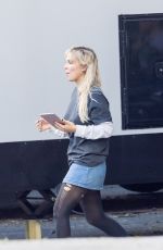 MILLIE BOBBY BROWN on the Set of The Electric State in Atlanta 10/06/2022
