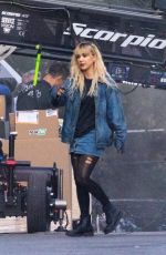 MILLIE BOBBY BROWN on the Set of The Electric State in Atlanta 10/06/2022