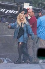 MILLIE BOBBY BROWN on the Set of The Electric State in Atlanta 10/06/2022