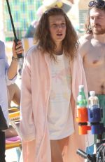 MILLIE BOBBY BROWN on the Set of The Electric State in Atlanta 10/24/2022