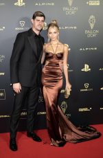 MISHEL GERZIG and Thibaut Courtois at 2022 Ballon d