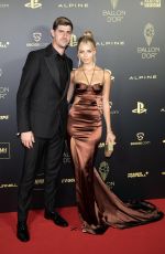 MISHEL GERZIG and Thibaut Courtois at 2022 Ballon d