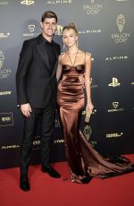 MISHEL GERZIG and Thibaut Courtois at 2022 Ballon d