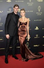 MISHEL GERZIG and Thibaut Courtois at 2022 Ballon d