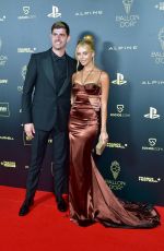 MISHEL GERZIG and Thibaut Courtois at 2022 Ballon d