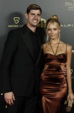 MISHEL GERZIG and Thibaut Courtois at 2022 Ballon d