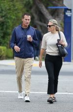 MOLLY SIMS and Scott Stuber Out for Coffee in Brentwood 09/30/2022