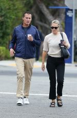 MOLLY SIMS and Scott Stuber Out for Coffee in Brentwood 09/30/2022