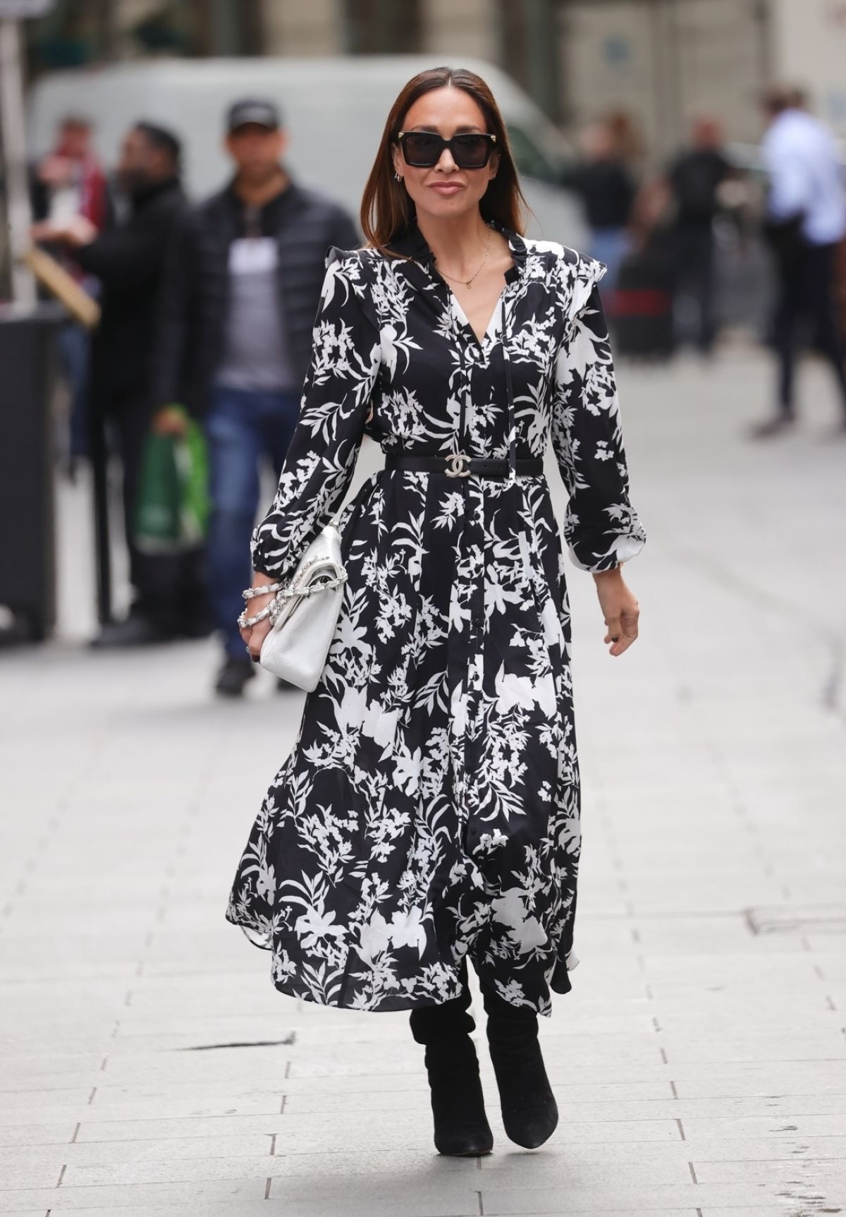 MYLEENE KLASS Arrives at Her Radio Appearance at Smooth Radio in London ...