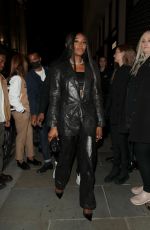 NAOMI CAMPBELL Arrives at a BOSS Party in London 10/11/2022