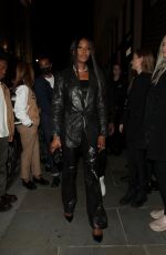 NAOMI CAMPBELL Arrives at a BOSS Party in London 10/11/2022