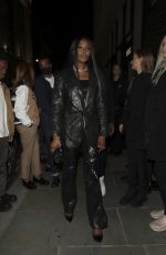 NAOMI CAMPBELL Arrives at a BOSS Party in London 10/11/2022