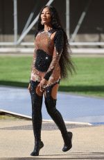 NAOMI CAMPBELL Arrives at Alexander Mcqueen Fashion Show in London 10/11/2022