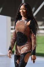 NAOMI CAMPBELL Arrives at Alexander Mcqueen Fashion Show in London 10/11/2022